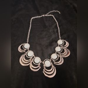 Light blue statement necklace